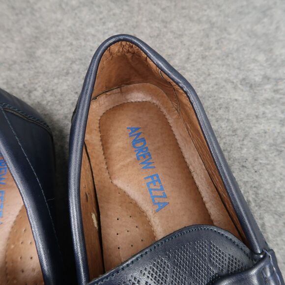 Andrew Fezza Shoes Mens 9.5 Loafer Moccasin Slip On Casual Navy Classic Fashion main image 12